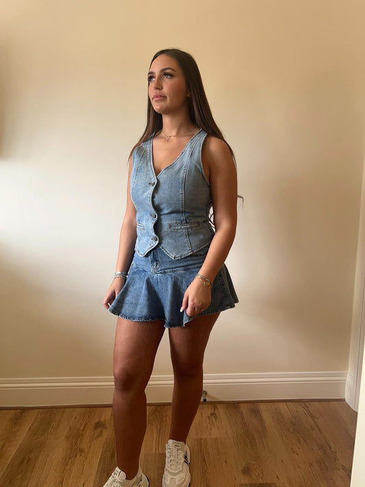 Denim Waist Coat